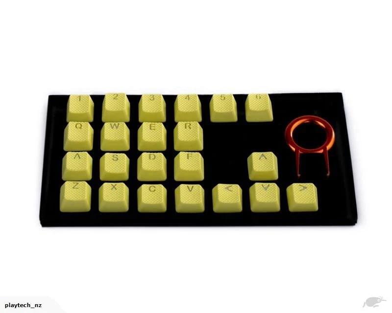 Tai-Hao 22 Key ABS Keycaps - Neon Zinc Yellow - مفاتيح كيبورد